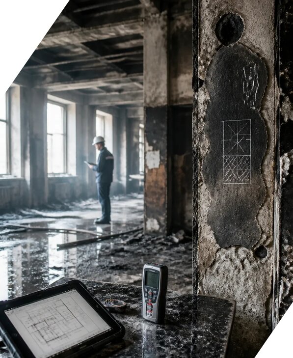 Обследование зданий после пожара в Заволжье от 15276 р. | ЭкспертизаРоссия