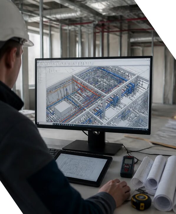 Создание BIM модели инженерных сетей для объектов в Заволжье